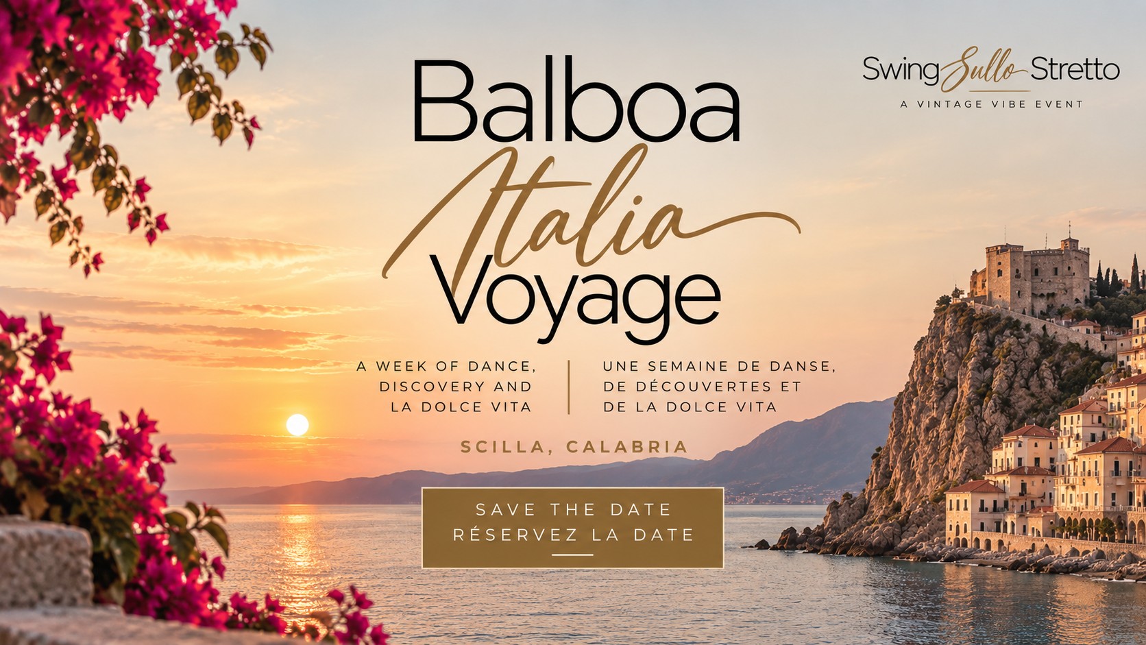 Balboa Italia Voyage — Save the Date, Scilla, Calabria, presented by Swing sul Stretto